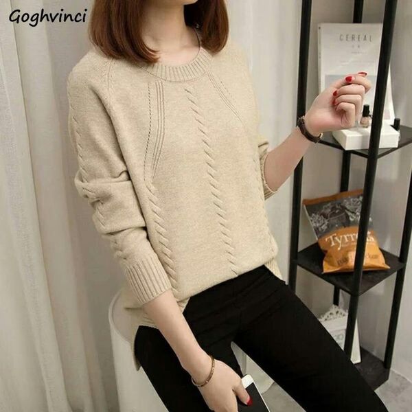 sweaters women autumn winter o-neck knitting solid pullovers womens fashion korean-style loose 3xl elegant simple all-match chic women', White;black
sweaters women autumn winter o-neck knitting solid pullovers womens fashion korean-style loose 3xl elegant simple all-match chic women', White;black