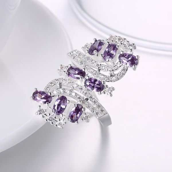 wedding rings fashion white cz purple cubic zirconia women's jewelry silver color anniversary gift party ring ar2110, Slivery;golden
wedding rings fashion white cz purple cubic zirconia women's jewelry silver color anniversary gift party ring ar2110, Slivery;golden