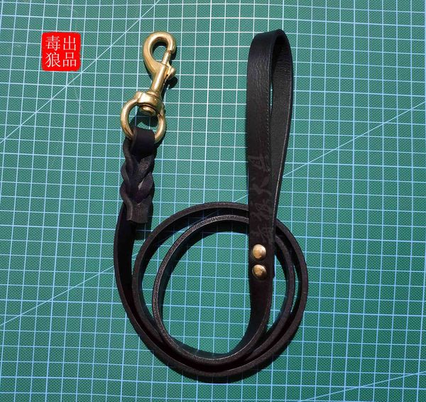 cowhide chain leash small dog medium large teddy shepherd doberman pet products 
cowhide chain leash small dog medium large teddy shepherd doberman pet products