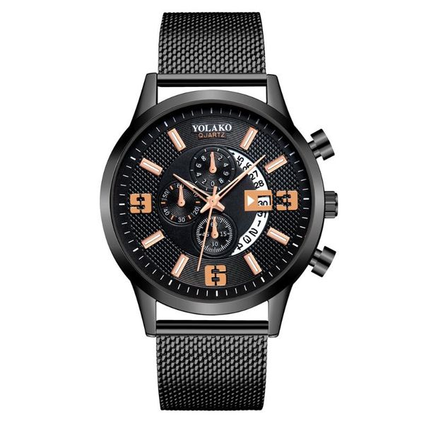 wristwatches 2021 selling products drop mesh stainless steel men calendar watches quartz business wristwatch, Slivery;brown
wristwatches 2021 selling products drop mesh stainless steel men calendar watches quartz business wristwatch, Slivery;brown
