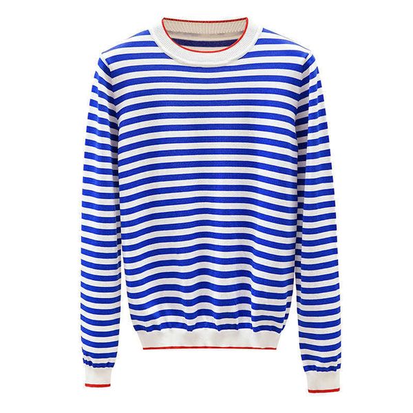 women's sweaters fall winter women sweater pullover fashion striped o-neck casual knitting stretchy base long sleeve aak7, White;black
women's sweaters fall winter women sweater pullover fashion striped o-neck casual knitting stretchy base long sleeve aak7, White;black