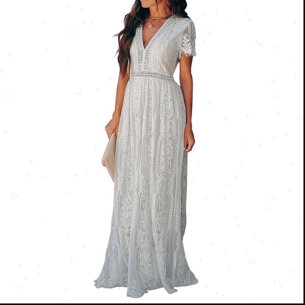 lace floral maxi fashion women dress elegant formal gown wedding evening party prom long, Black;gray
lace floral maxi fashion women dress elegant formal gown wedding evening party prom long, Black;gray