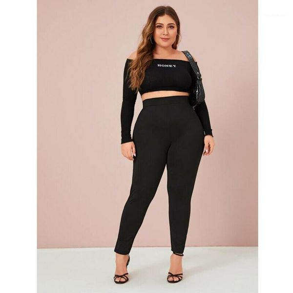 women solid black stretchy pants skinny slim plus size high waist ankle length pencil capris leggings women's &, Black;white
women solid black stretchy pants skinny slim plus size high waist ankle length pencil capris leggings women's &, Black;white