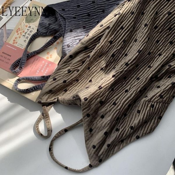 polka dot velour dress women spring 2021 korean fashion v neck spaghetti strap dresses casual sleeveless vestidos, Black;gray
polka dot velour dress women spring 2021 korean fashion v neck spaghetti strap dresses casual sleeveless vestidos, Black;gray