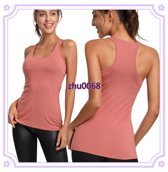 yoga tank for women high performance sport vest built in shelf bra stretchy mesh workout outfits, White;red
yoga tank for women high performance sport vest built in shelf bra stretchy mesh workout outfits, White;red