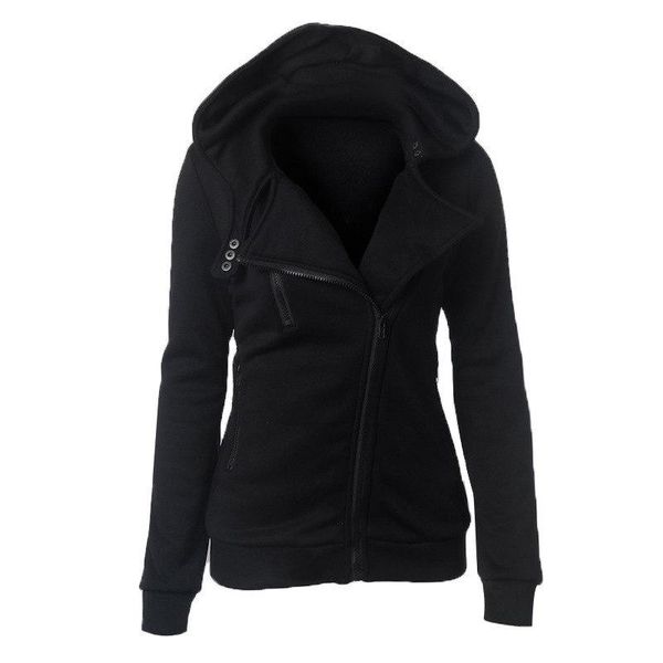 women's hoodies & sweatshirts women hoodie solid color hat collar long sleeve zipper casual warm winter autumn loose sportswear pullov, Black
women's hoodies & sweatshirts women hoodie solid color hat collar long sleeve zipper casual warm winter autumn loose sportswear pullov, Black
