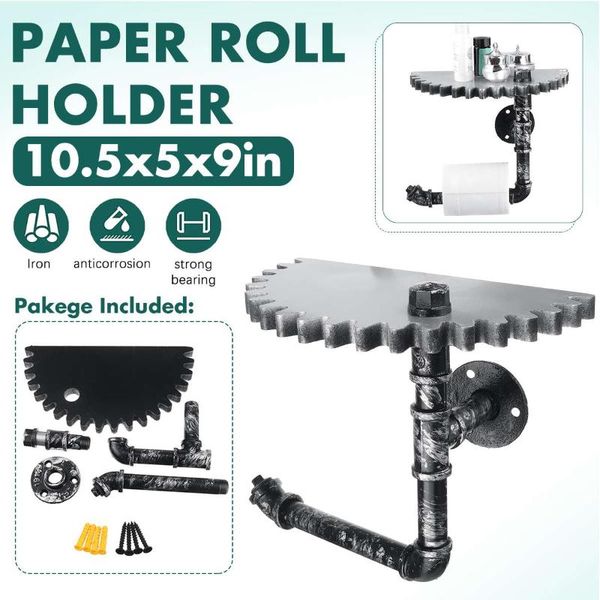 toilet paper holders retro bathroom holder roller industrial style wood gear wall shelf mount metal wc rack
toilet paper holders retro bathroom holder roller industrial style wood gear wall shelf mount metal wc rack