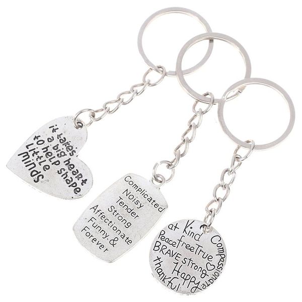 10styles stainless steel keyring engraved keychain for couples jewelry gift key chain 1pcs keychains, Silver
10styles stainless steel keyring engraved keychain for couples jewelry gift key chain 1pcs keychains, Silver
