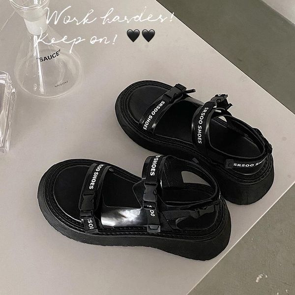 sandals fashion trend casual sports summer thick-soled non-slip ladies beach, Black
sandals fashion trend casual sports summer thick-soled non-slip ladies beach, Black