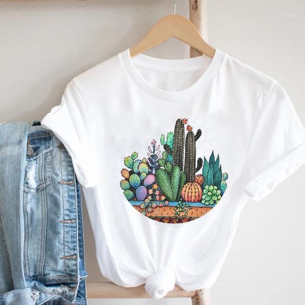 women's t-shirt women printing plant cactus cartoon sweet ladies streetwear style fashion clothes print tee tshirt female graphic, White
women's t-shirt women printing plant cactus cartoon sweet ladies streetwear style fashion clothes print tee tshirt female graphic, White