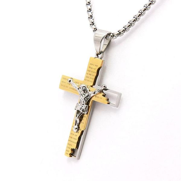 pendant necklaces cross adjustable bail christian, Silver
pendant necklaces cross adjustable bail christian, Silver