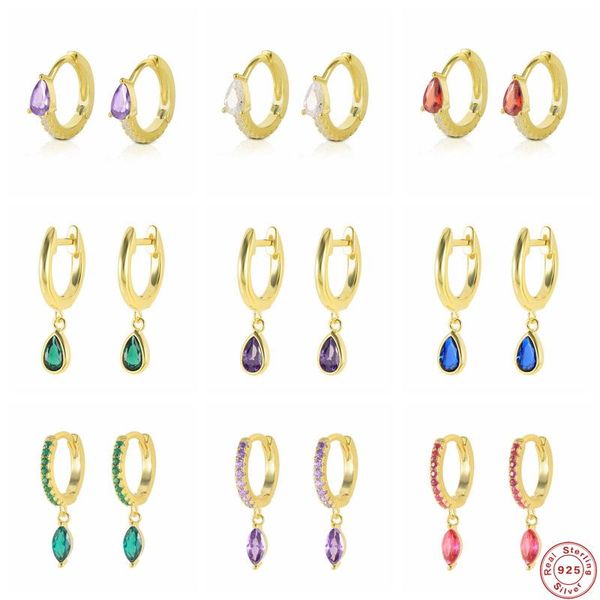hoop & huggie aide 925 sterling silver ovals water drop zircon pendants earrings colored crystal cz circle round loops piercing ohrringe, Golden;silver
hoop & huggie aide 925 sterling silver ovals water drop zircon pendants earrings colored crystal cz circle round loops piercing ohrringe, Golden;silver