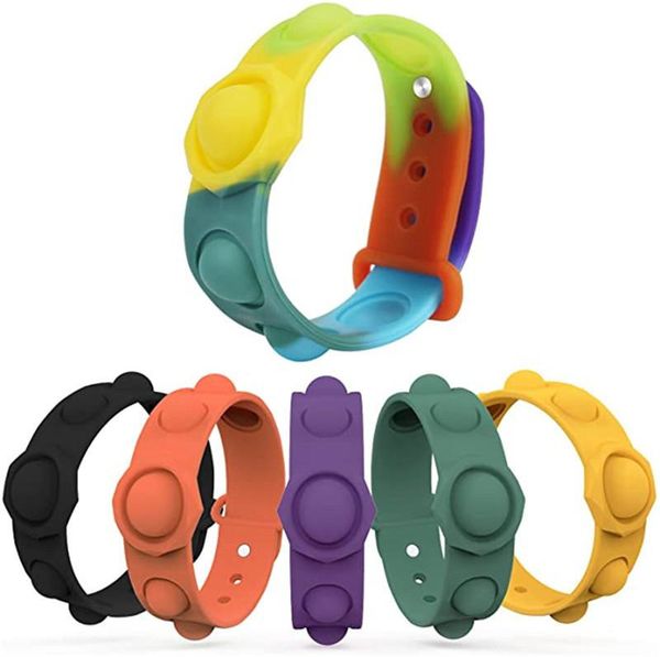 dhl fidget toys bracelet reliver stress rainbow bubble antistress toy children sensory to relieve autism gift
dhl fidget toys bracelet reliver stress rainbow bubble antistress toy children sensory to relieve autism gift