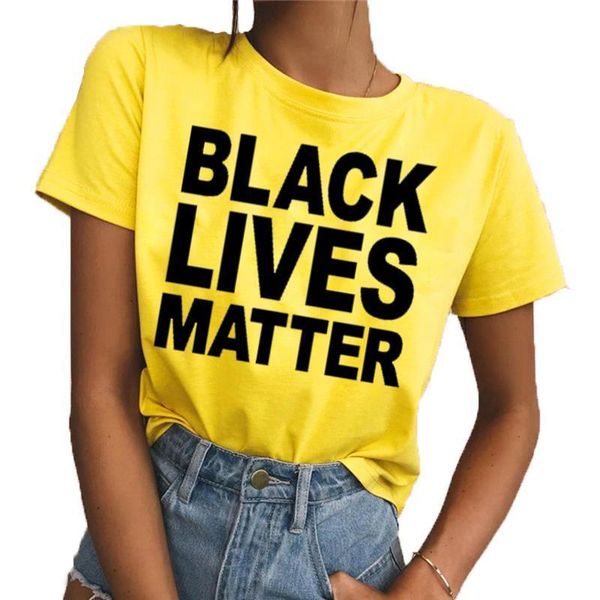 fashion black lives matter printed womens round neck funny short sleeve yellow loose woman t shirts ladies tee clothes, White 
fashion black lives matter printed womens round neck funny short sleeve yellow loose woman t shirts ladies tee clothes, White