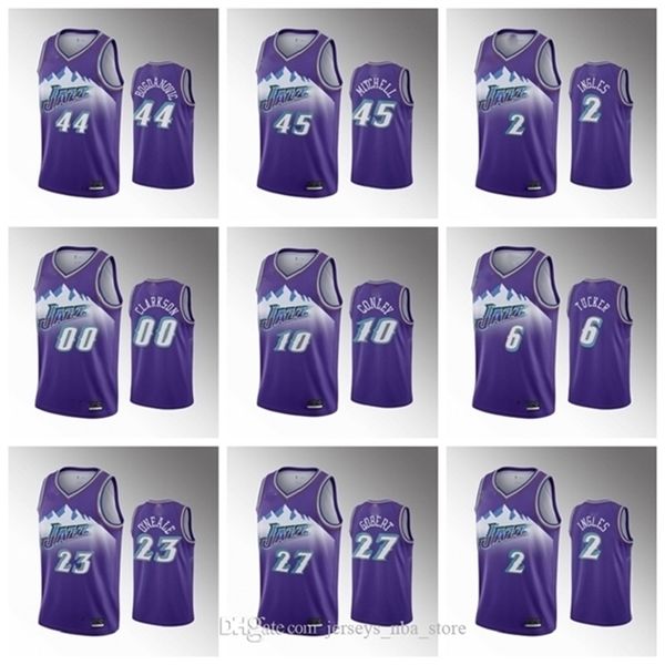 092020 utah\rjazz\rmen mike conley 90s purple basketball jersey donovan mitchell rudy gobert bojan bogdanovic clarkson miye oni mudiay, Black
092020 utah\rjazz\rmen mike conley 90s purple basketball jersey donovan mitchell rudy gobert bojan bogdanovic clarkson miye oni mudiay, Black