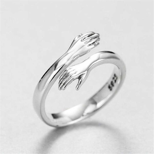 creative love hug sier color ring fashion lady open jewelry gifts for lovers, Silver
creative love hug sier color ring fashion lady open jewelry gifts for lovers, Silver