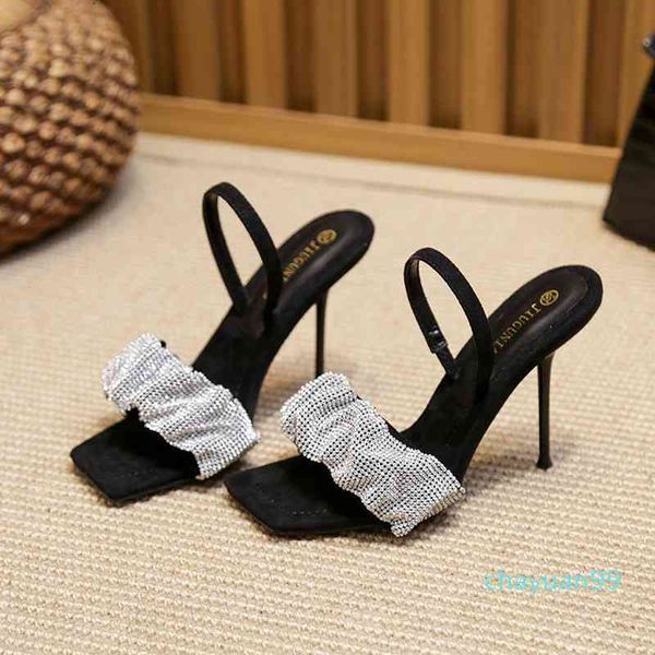 sandals 2021 spring and summer one word with rhinestones king high heels feminine open toe stiletto square women's shoes, Black
sandals 2021 spring and summer one word with rhinestones king high heels feminine open toe stiletto square women's shoes, Black
