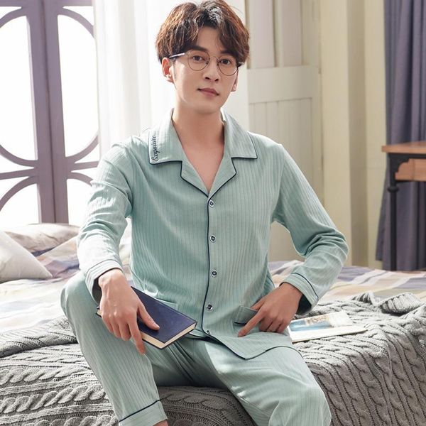 Men's Sleepwear Autumn Style Pajamas Double Face Cotton Cardigan Lapel Simple Home Wear Pigiama Uomo Pyjamas Men Pijama Masculino 0I11, Black;brown
Men's Sleepwear Autumn Style Pajamas Double Face Cotton Cardigan Lapel Simple Home Wear Pigiama Uomo Pyjamas Men Pijama Masculino 0I11, Black;brown