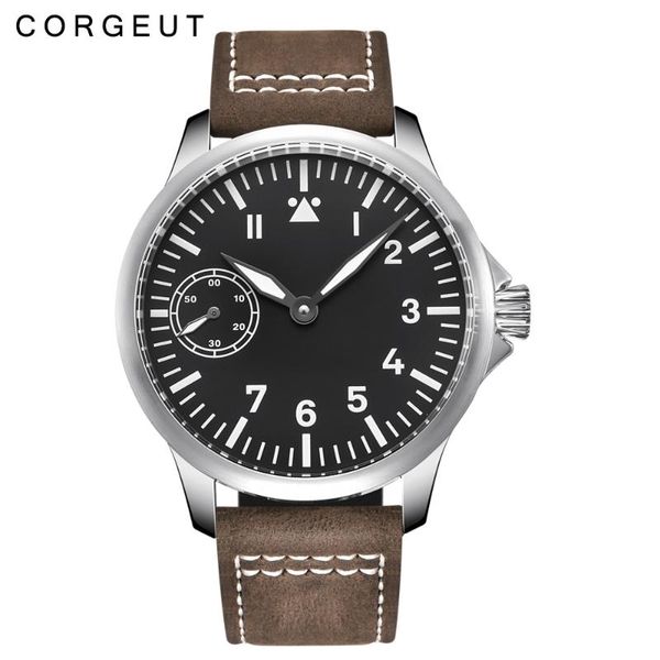 wristwatches luxury brand corgeut mechanical watch men 17 jewels seagull 6497 hand winding watches luminous, Slivery;brown
wristwatches luxury brand corgeut mechanical watch men 17 jewels seagull 6497 hand winding watches luminous, Slivery;brown