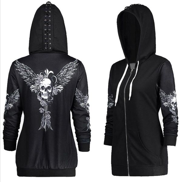 women's hoodies & sweatshirts gothic hoodie black sweatshirt punk skull wing print wei clothing
women's hoodies & sweatshirts gothic hoodie black sweatshirt punk skull wing print wei clothing