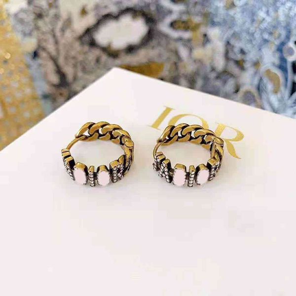 luxury designer fashion chain jewelry 2021 d family brass ring small temperament earrings women, Red;brown
luxury designer fashion chain jewelry 2021 d family brass ring small temperament earrings women, Red;brown