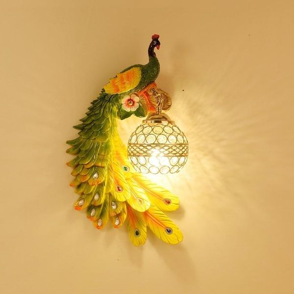 modern resin bird lamp colorful peacock wall lights for home decor bedside nordic vintage light led living room
modern resin bird lamp colorful peacock wall lights for home decor bedside nordic vintage light led living room