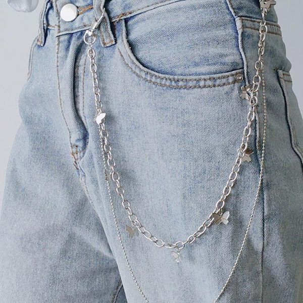 keychains women men pants chain punk street butterfly belt waist multi layer hook trousers keychain jeans hiphop jewelry, Silver
keychains women men pants chain punk street butterfly belt waist multi layer hook trousers keychain jeans hiphop jewelry, Silver