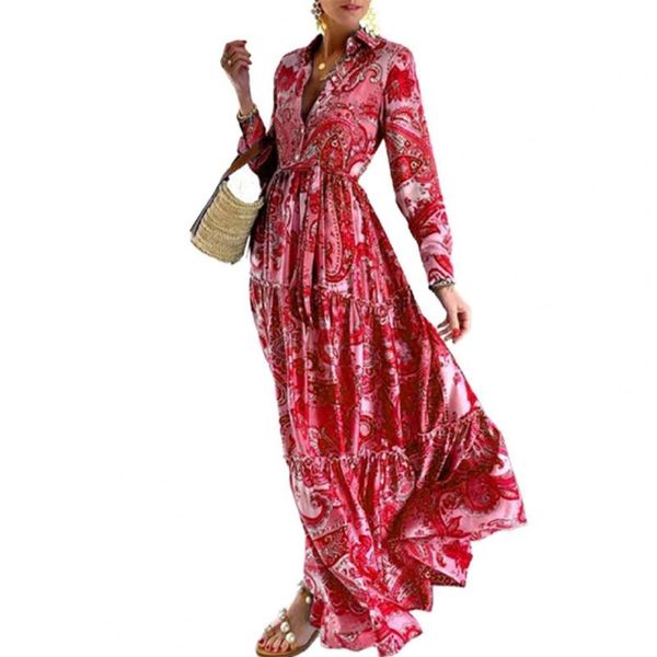 casual dresses beach dress floral print turn-down collar summer button pleated maxi for lady, Black;gray
casual dresses beach dress floral print turn-down collar summer button pleated maxi for lady, Black;gray