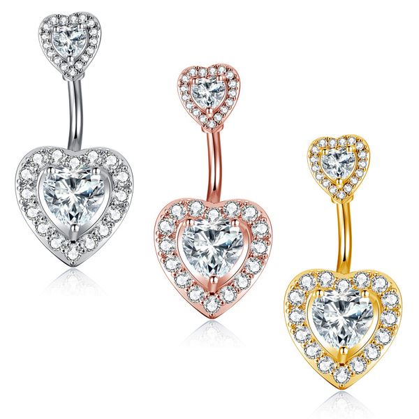 navel rings for women girls cubic zirconia heart belly button ring body art piercing jewelry, Silver
navel rings for women girls cubic zirconia heart belly button ring body art piercing jewelry, Silver