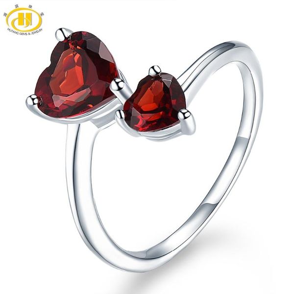 hutang gemstone jewelry natural garnet solid 925 sterling silver heart ring fine fashion double love for women's gift cluster rings, Golden;silver
hutang gemstone jewelry natural garnet solid 925 sterling silver heart ring fine fashion double love for women's gift cluster rings, Golden;silver
