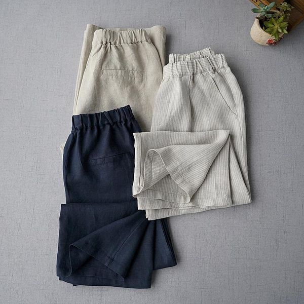 women's pants & capris spring summer women casual all-match loose plus size comfortable water washed linen trousers elastic waist, Black;white
women's pants & capris spring summer women casual all-match loose plus size comfortable water washed linen trousers elastic waist, Black;white