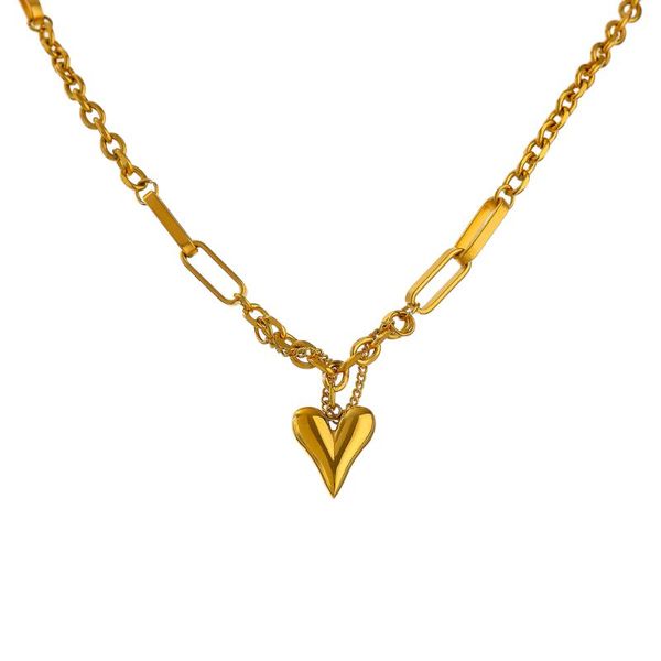 pendant necklaces romantic heart necklace for women stainless steel 18 k metal texture choker anniversary, Silver
pendant necklaces romantic heart necklace for women stainless steel 18 k metal texture choker anniversary, Silver