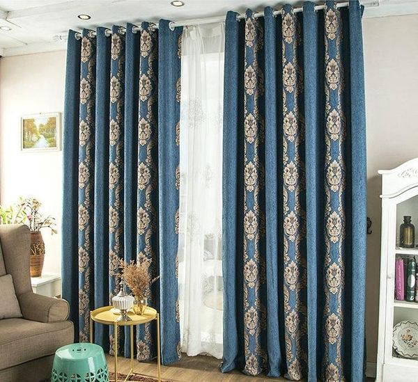 blue european style retro chenille jacquard fabric blackout curtains for living dining room bedroom curtain & drapes
blue european style retro chenille jacquard fabric blackout curtains for living dining room bedroom curtain & drapes