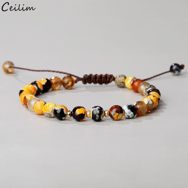 beaded, strands adjustable 6mm natural stone beads bracelet for women handmade braided rope buddha bracelets yoga jewelry, Black
beaded, strands adjustable 6mm natural stone beads bracelet for women handmade braided rope buddha bracelets yoga jewelry, Black