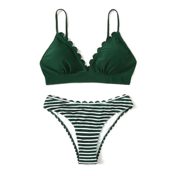 women's swimwear striped women ladies triangle bikini set fancy padded bra bottom briefs beach swimming bathing 2pcs biquinis, White;black
women's swimwear striped women ladies triangle bikini set fancy padded bra bottom briefs beach swimming bathing 2pcs biquinis, White;black