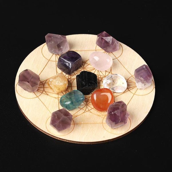 decorative objects & figurines natural crystal crushed stone mixed with seven chakras quartz + star array wood board feng shui gift decorati
decorative objects & figurines natural crystal crushed stone mixed with seven chakras quartz + star array wood board feng shui gift decorati