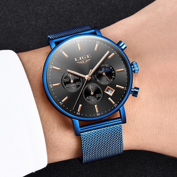 wristwatches 2021 lige fashion mens watches classic blue waterproof quartz wrist watch ultra-thin sport chronograph, Slivery;brown
wristwatches 2021 lige fashion mens watches classic blue waterproof quartz wrist watch ultra-thin sport chronograph, Slivery;brown