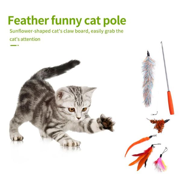 cat toys teaser rod spring suction cup elastic pet stick rotating scratching supplies for outdoor activities 
cat toys teaser rod spring suction cup elastic pet stick rotating scratching supplies for outdoor activities