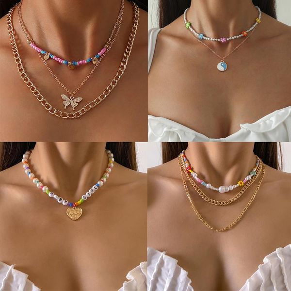 chokers 6 styles selling letter baby girl colorful seed beads multilayer bohemia women girls gold butterfly yinyang pendant necklace, Golden;silver
chokers 6 styles selling letter baby girl colorful seed beads multilayer bohemia women girls gold butterfly yinyang pendant necklace, Golden;silver
