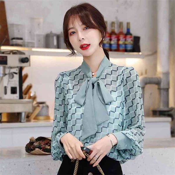 spring summer korea fashion women long sleeve chiffon shirts plaid print loose bow collar sweet blouses femme blusas s739 210512, White
spring summer korea fashion women long sleeve chiffon shirts plaid print loose bow collar sweet blouses femme blusas s739 210512, White