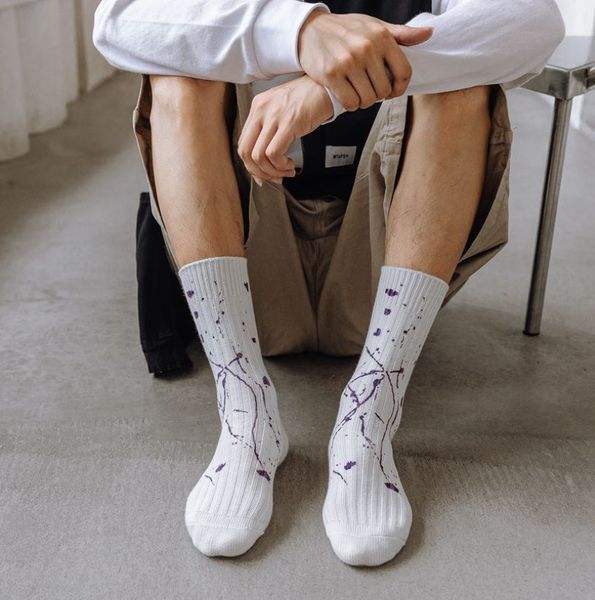 new men and women socks tie-dye art harajuku skateboard funny street hiphop happy weed tube socks, Black;blue
new men and women socks tie-dye art harajuku skateboard funny street hiphop happy weed tube socks, Black;blue