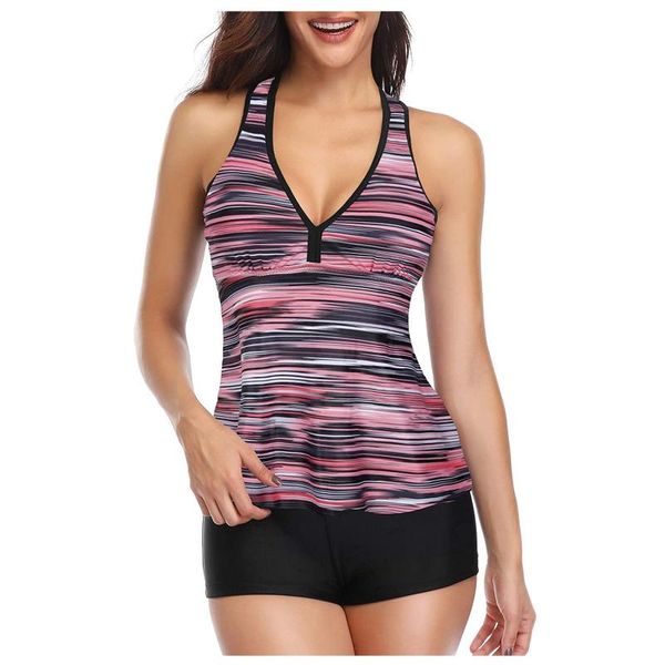women's swimwear plus size women tankini tummy control tank retro solid swimsuit with shorts two piece bathing suit, White;black
women's swimwear plus size women tankini tummy control tank retro solid swimsuit with shorts two piece bathing suit, White;black