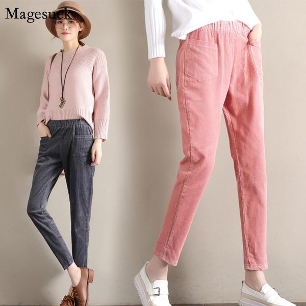 women's pants & capris autumn winter corduroy harem women twist straight high waist korean plus size trousers pantalon 11585, Black;white
women's pants & capris autumn winter corduroy harem women twist straight high waist korean plus size trousers pantalon 11585, Black;white