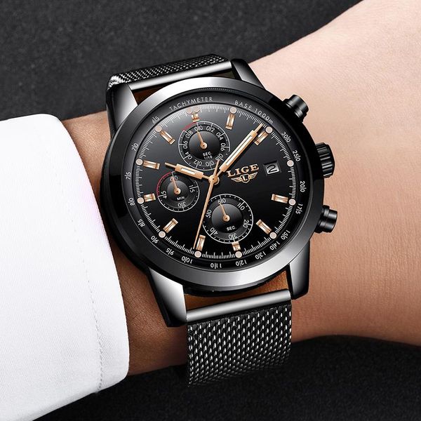 wristwatches reloj hombre 2021 lige official store brand fashion mens watches waterproof wristwatch quartz clock luminous chronograph, Slivery;brown
wristwatches reloj hombre 2021 lige official store brand fashion mens watches waterproof wristwatch quartz clock luminous chronograph, Slivery;brown