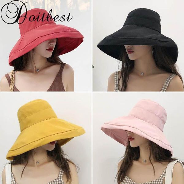 cloches doit summer women bucket fishing hats sunscreen sun cap folding big brim spring solid lady's fisherman hat
cloches doit summer women bucket fishing hats sunscreen sun cap folding big brim spring solid lady's fisherman hat