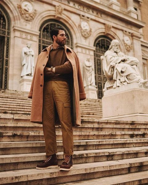 men's wool & blends woolen overcoat winter warm solid thick double breasted loose long-length trench coat male jacket 4ye2, Black
men's wool & blends woolen overcoat winter warm solid thick double breasted loose long-length trench coat male jacket 4ye2, Black