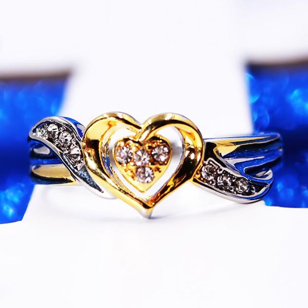 wedding rings heart shape micro-inlaid simulation women two-tone for fashion jewelry love, Slivery;golden
wedding rings heart shape micro-inlaid simulation women two-tone for fashion jewelry love, Slivery;golden