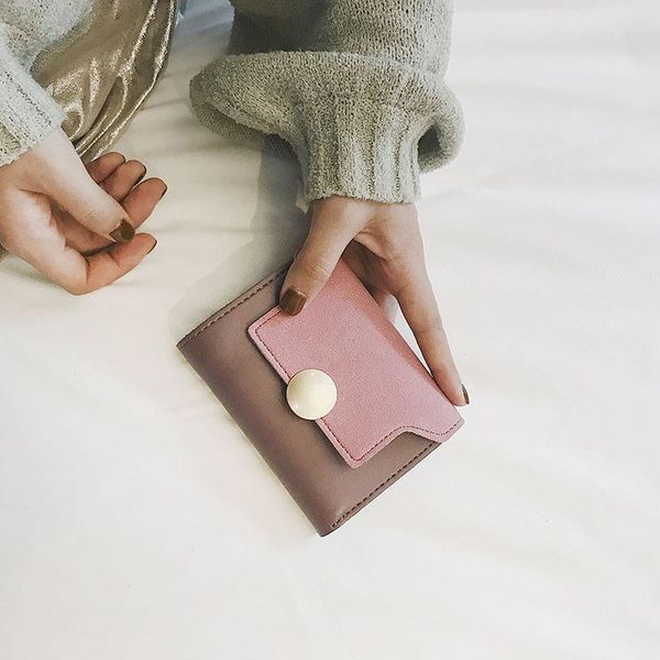 wallets 2021 wallet female short section thin card holder student korean matte simple folding multi-function, Red;black
wallets 2021 wallet female short section thin card holder student korean matte simple folding multi-function, Red;black