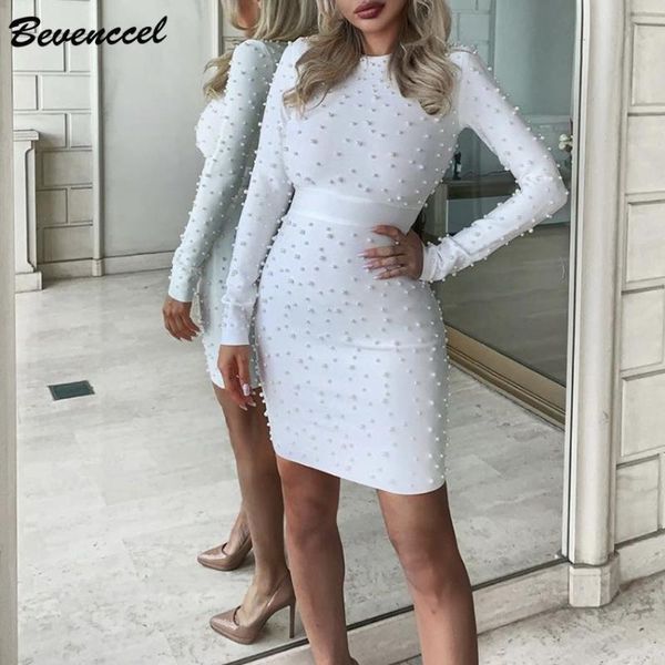 casual dresses bevenccel women bandage dress 2021 arrival white long sleeve beads elegant bodycon celebrity evening party, Black;gray
casual dresses bevenccel women bandage dress 2021 arrival white long sleeve beads elegant bodycon celebrity evening party, Black;gray