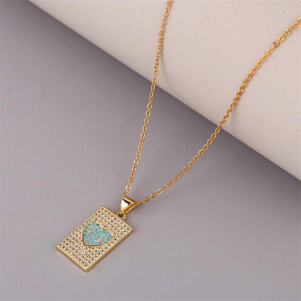 cubic zirconia copper metal heart pattern square pendants necklaces for women gold stainless steel chain necklace pendant, Silver
cubic zirconia copper metal heart pattern square pendants necklaces for women gold stainless steel chain necklace pendant, Silver